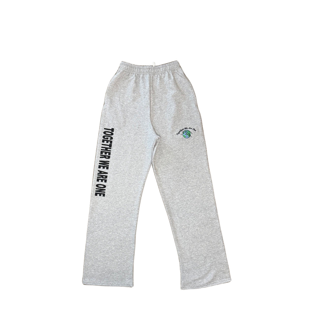 Open Bottom Athletic Grey Pants