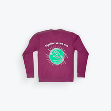 Load image into Gallery viewer, Burgundy Crew Neck Sweatshirt
