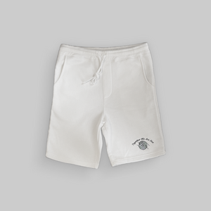 White Pigment Fleece Shorts